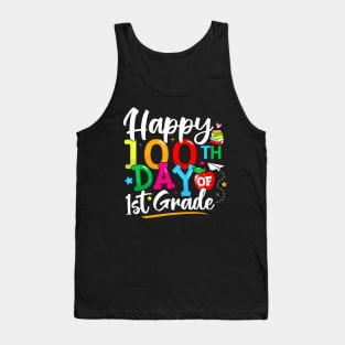 Happy 100Th Day Of First Grade 100 Days Of School Teacher Tank Top